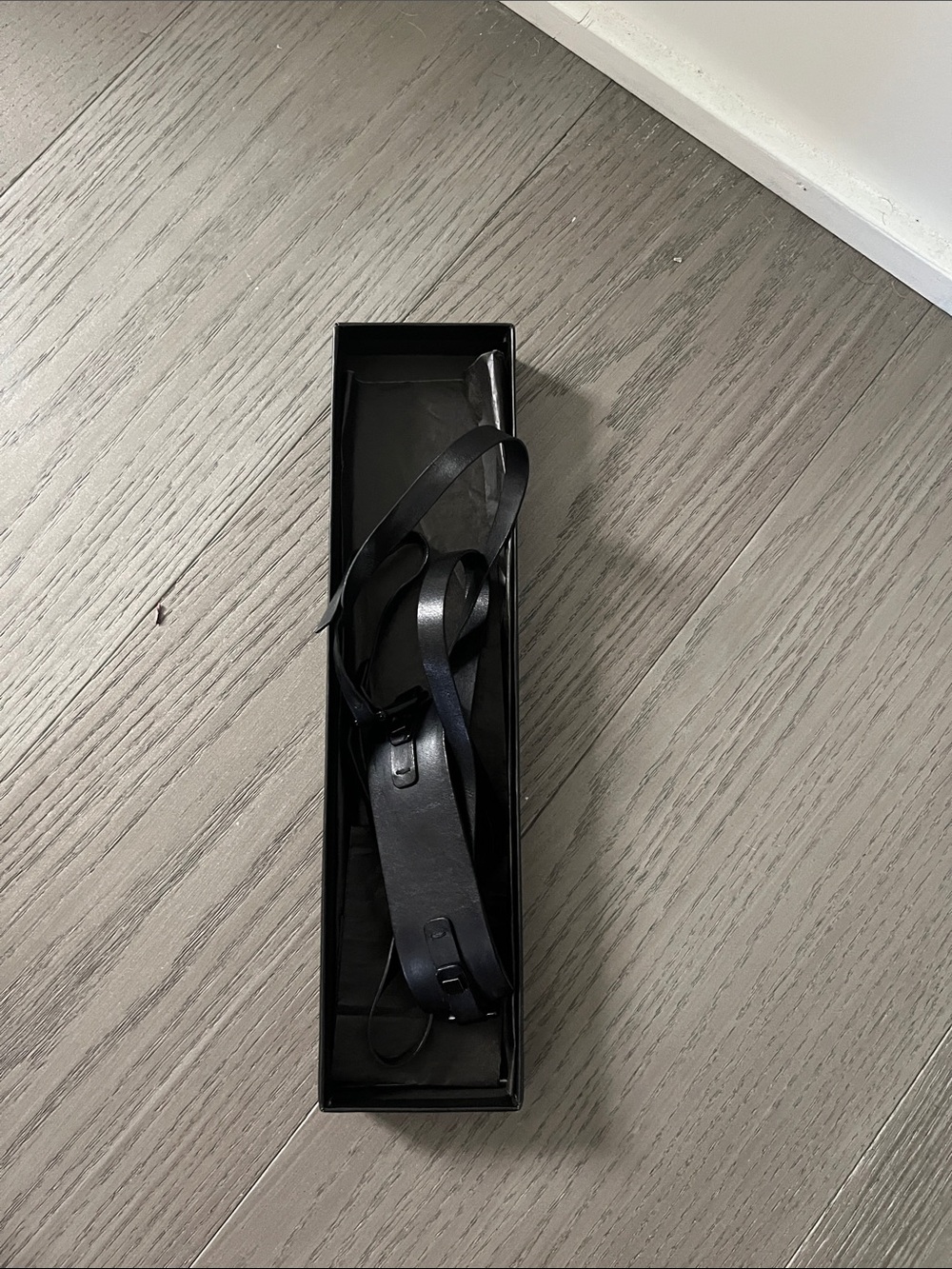 Vintage Gucci Black Leather Strap Bracelet/choker